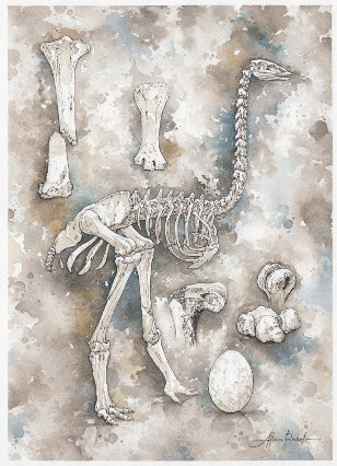 Скелет эпиорниса

Alain Rasolo, Wildlife Artist, Madagascar