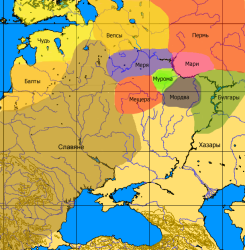 Finno-ugrian-map